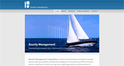 Desktop Screenshot of bountymanagement.com